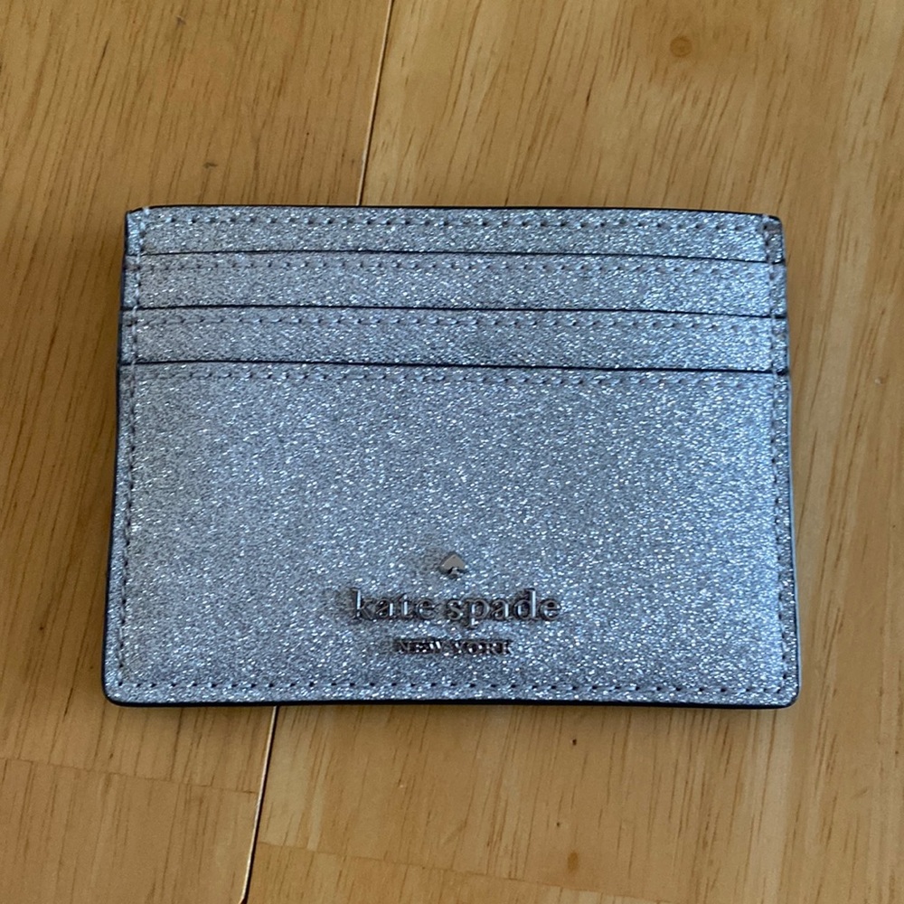 Kate Spade glittery credit card holder